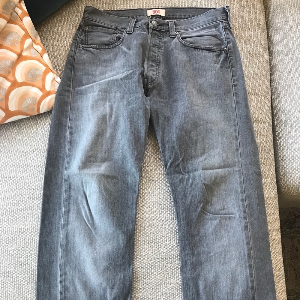 Levi’s 501 Straight Leg - Grey - Size 33x32